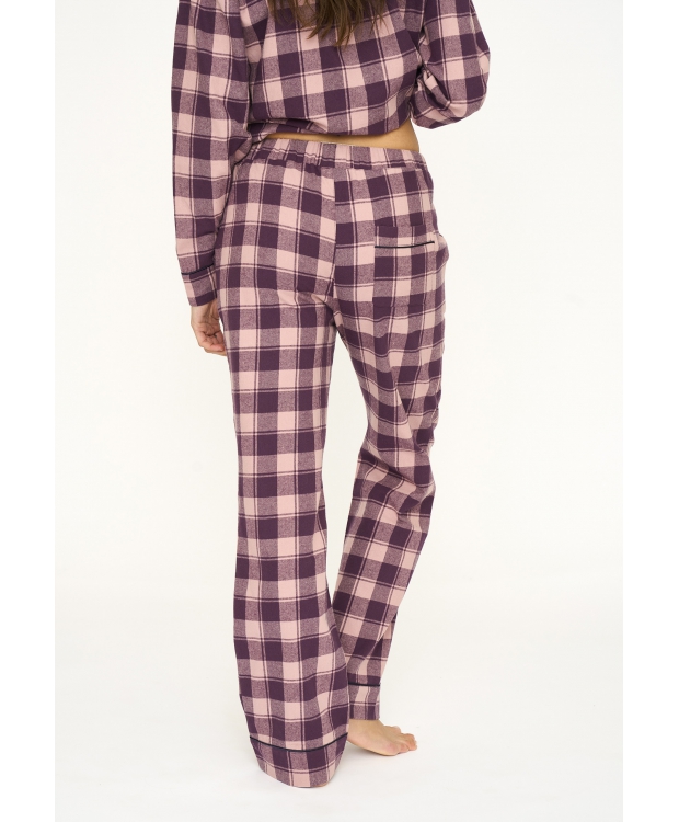JBS of Denmark Women flannel-pyjamasskjorte i rosa til kvinder billede 16