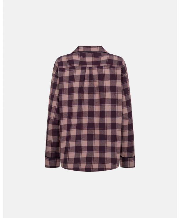 JBS of Denmark Women flannel-pyjamasskjorte i rosa til kvinder billede 17