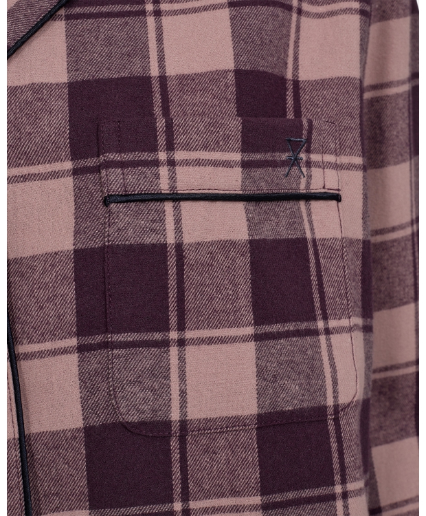 JBS of Denmark Women flannel-pyjamasskjorte i rosa til kvinder billede 18