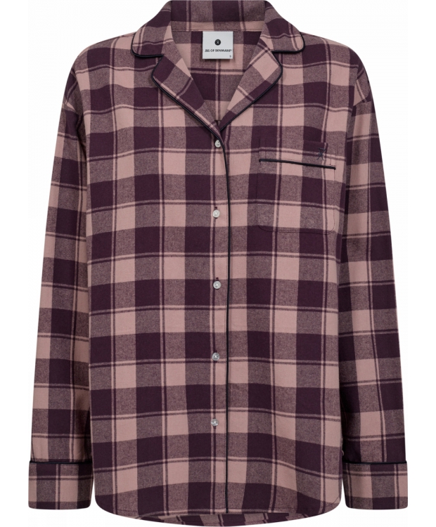 JBS of Denmark Women flannel-pyjamasskjorte i rosa til kvinder billede 19