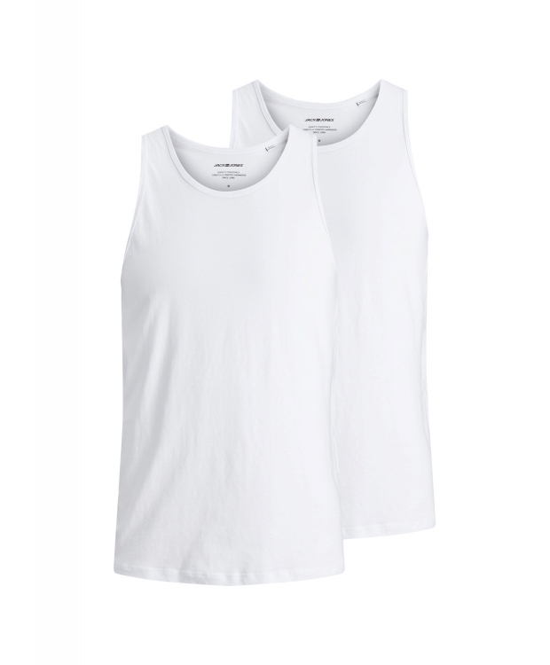 Jack & Jones tanktops 2-pak hvid til herre billede 1