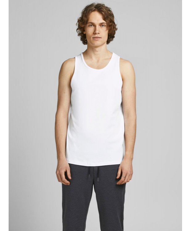 Jack & Jones tanktops 2-pak hvid til herre billede 3