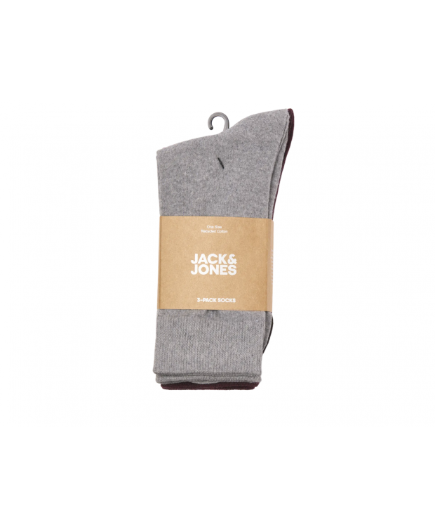 JACK & JONES Jacordinary sokker 3-pak Grå, Brun Rød billede 2