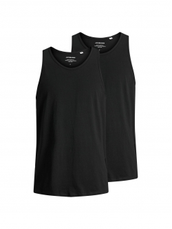 Jack & Jones tanktops 2-pak sort til herre