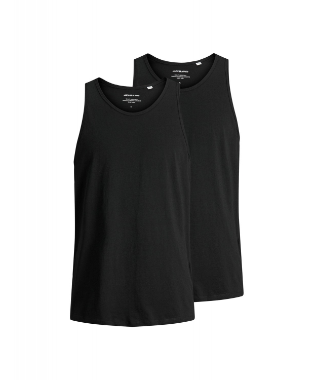 Jack & Jones tanktops 2-pak sort til herre billede 1