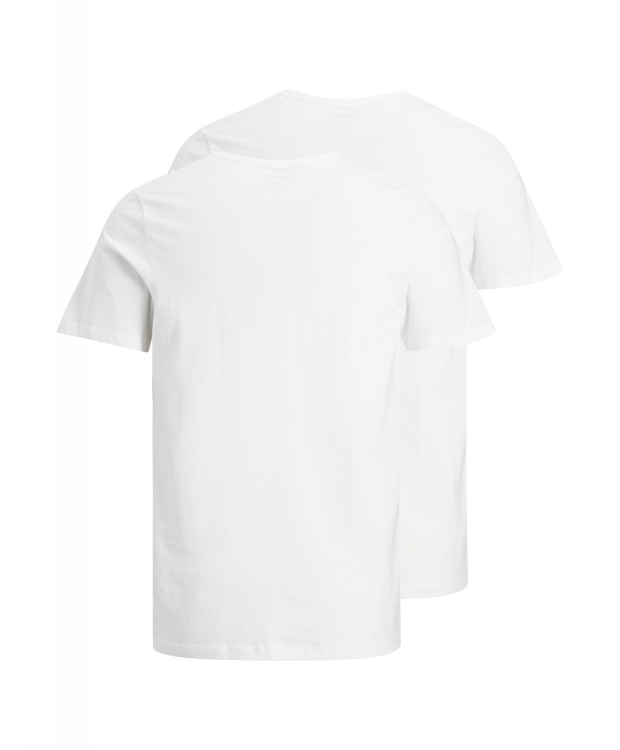 Jack & Jones T-shirts 2-pak hvid med rund hals til herre billede 2