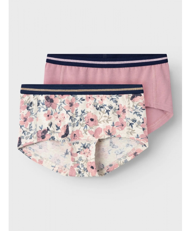 Name It 2-pak underbukser med nostalgiblomster til piger billede 3