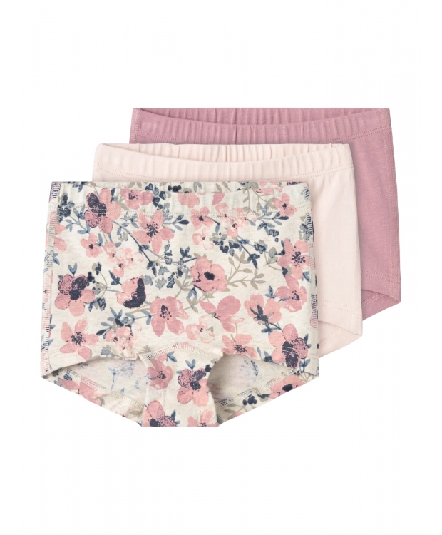 Name It 3-pak hipsters med nostalgiblomster til piger billede 1