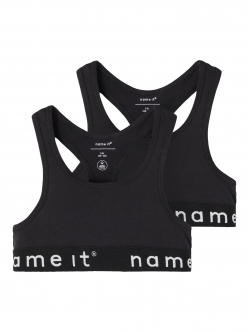 Name It 2-pak braletter i sort til piger