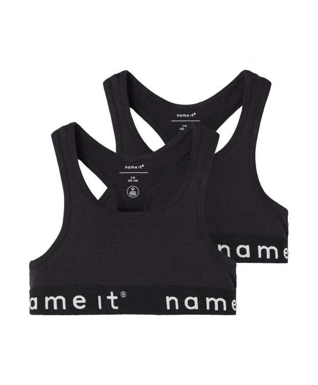 Name It 2-pak braletter i sort til piger billede 1