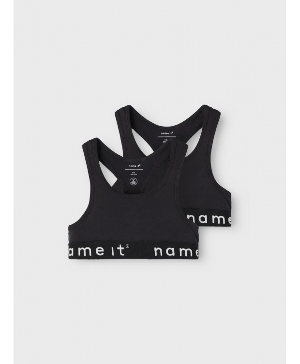 Name It 2-pak braletter i sort til piger billede 3