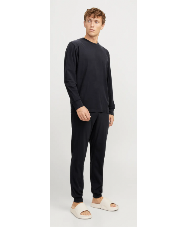 Jack and Jones Herresæt til lounge med Sweater og Sweatpant – Sort billede 1