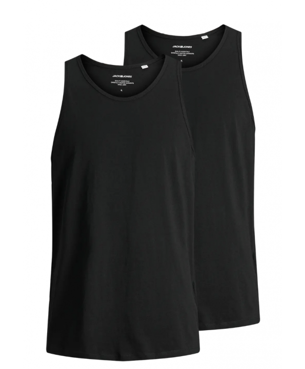 Jack and Jones Herre Tanktops 2-pak – Sort billede 1