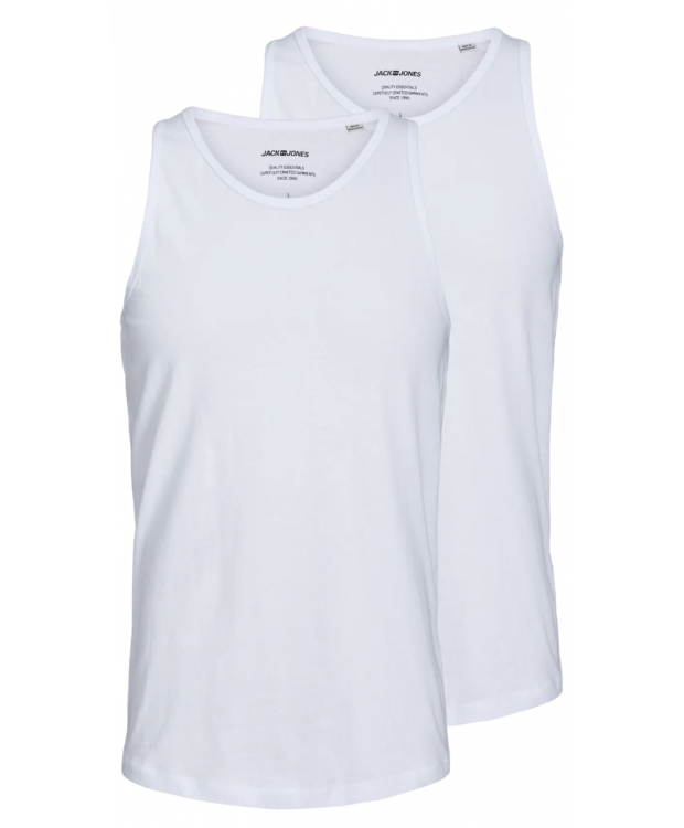 Jack and Jones Herre Tanktops 2-pak – Hvid billede 1