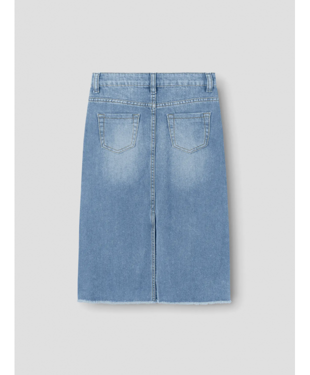 Name it Denim nederdel i lyseblå til piger billede 3