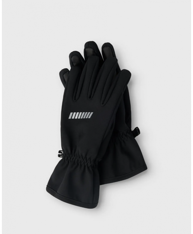 Name It softshell-handsker i sort til børn billede 3