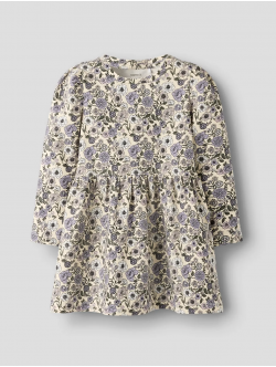 Name It blomsterkjole i beige til piger