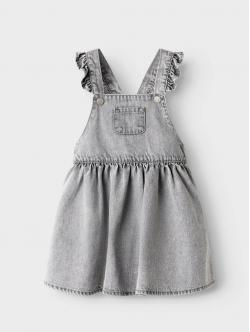 Name it Denim kjole i lysegrå til piger