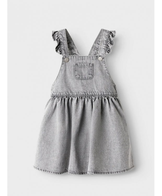 Name it Denim kjole i lysegrå til piger billede 1