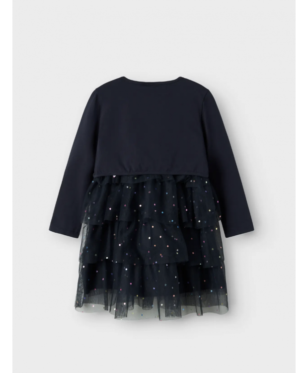 Name It kjole- og cardigansæt i Dark Sapphire til piger billede 5