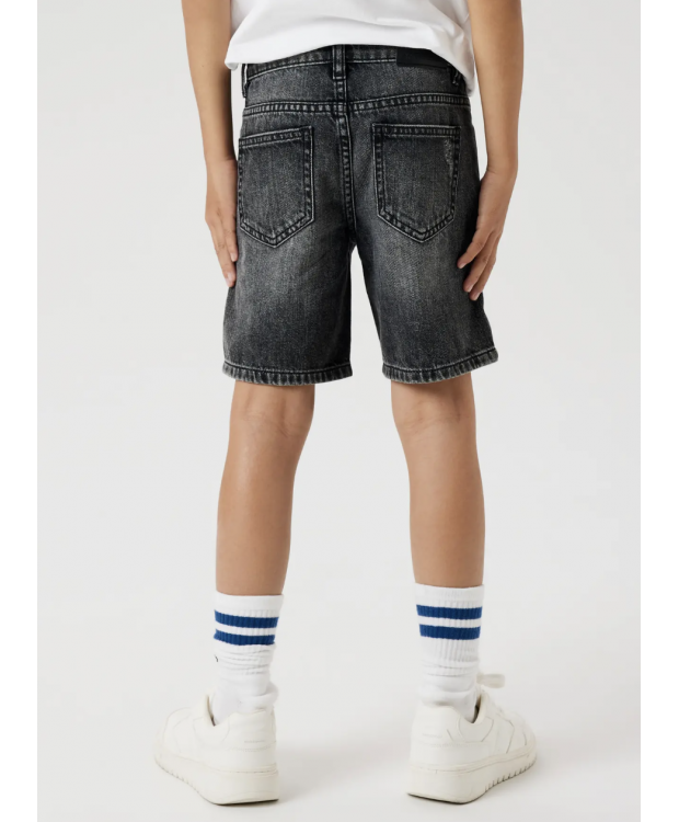 Name it denim shorts i mørkegrå til drenge billede 3