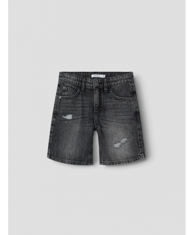 Name it denim shorts i mørkegrå til drenge billede 1