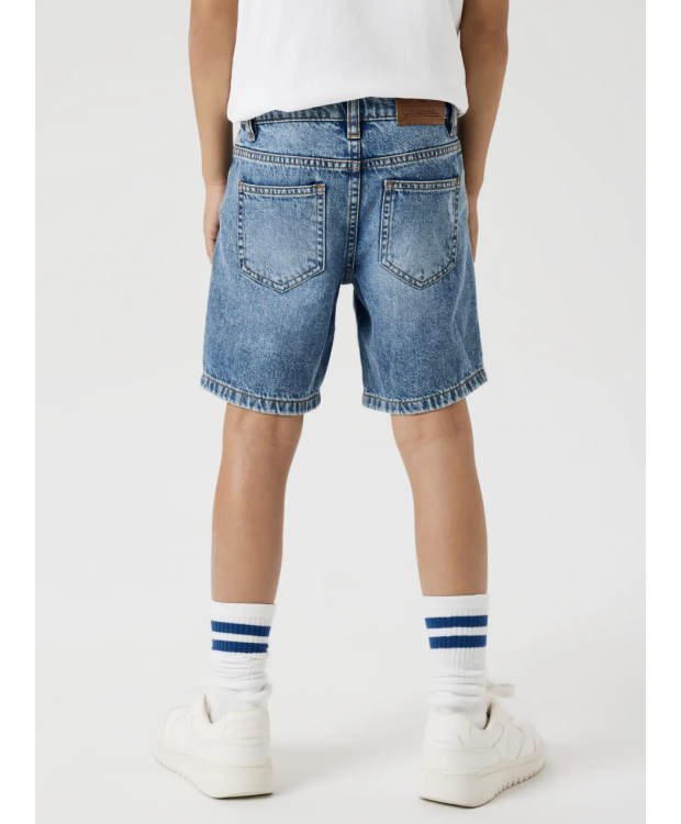 Name It denimshorts i mellemblå denim til drenge billede 5