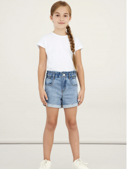 Name It denimshorts i lyseblå til piger