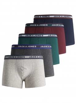 Jack & Jones 5-pak boxershorts forskellige farver til herre – S OUTLET