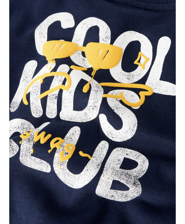 Name It sweatshirt med lynlås i navy til piger billede 2