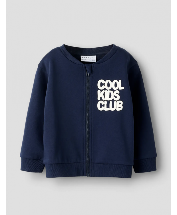 Name It sweatshirt med lynlås i navy til piger billede 1