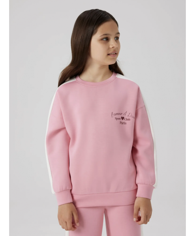 Name It sweatshirt i lyserød til piger billede 2