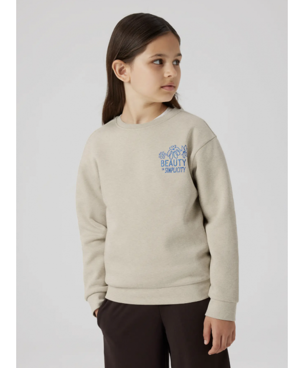 Name It sweatshirt i beige til piger billede 2