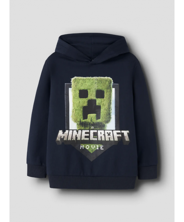 Name It Minecraft-sweatshirt i navy til drenge billede 1