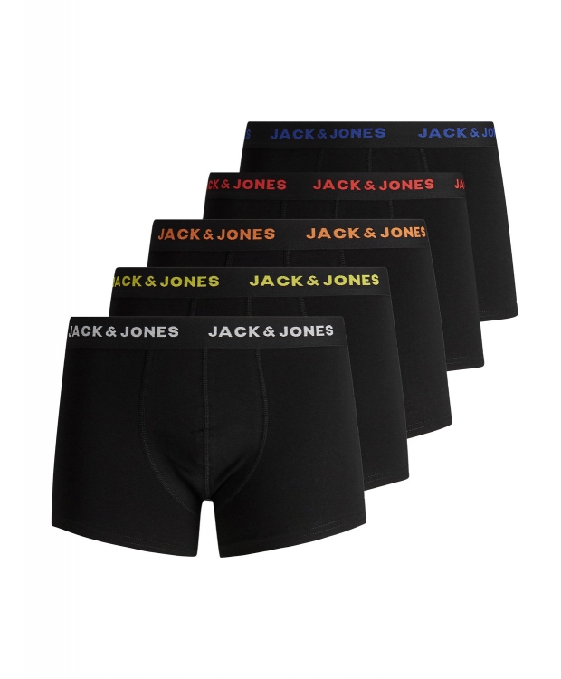 Jack & Jones boxershorts 5-pak sort til herre billede 1