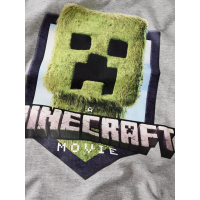 Name It Minecraft-sweatshirt i lysegrå til drenge