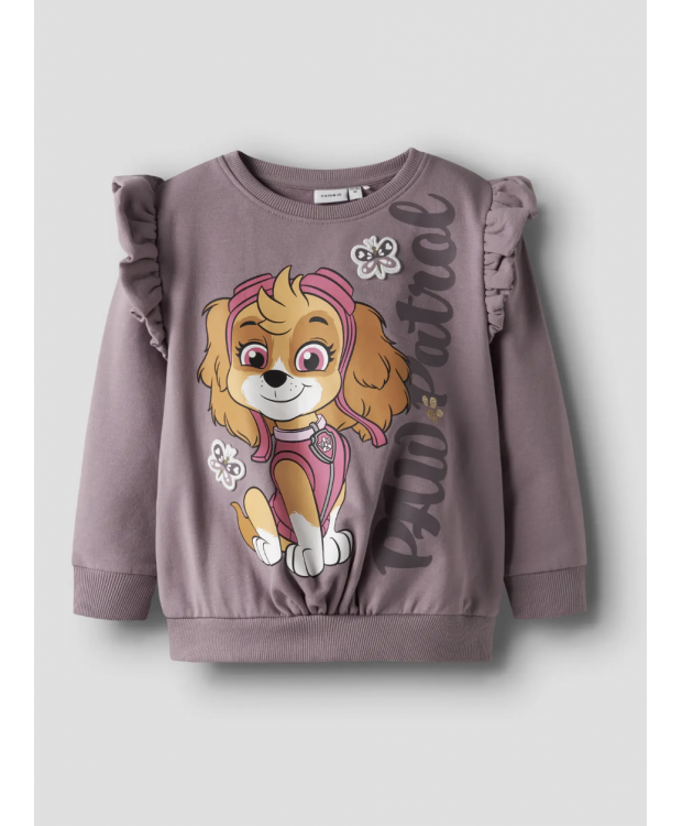 Name It Paw Patrol-sweatshirt i lilla til piger billede 1