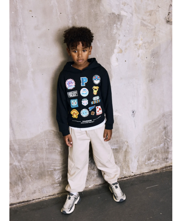 Name It Pokémon-hoodie i sort til drenge billede 3