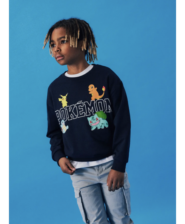 Name It Pokémon-hoodie i Dark Sapphire til drenge billede 1