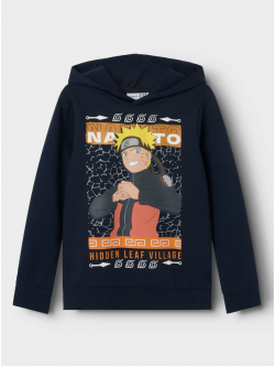 Name It Naruto-hoodie i navy til drenge