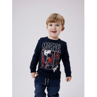 Name It Spiderman-sweatshirt i navy til drenge