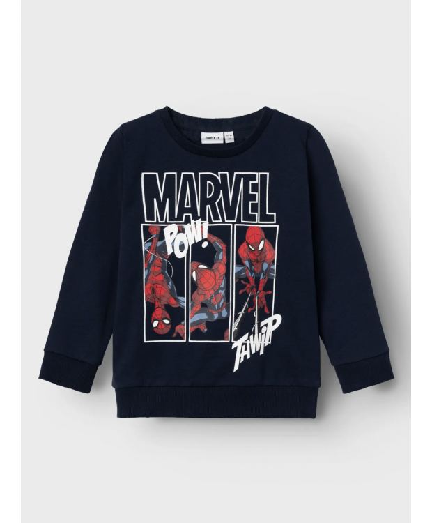 Name It Spiderman-sweatshirt i navy til drenge billede 1
