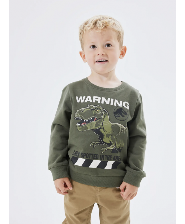 Name It Jurassic World-sweatshirt i grøn til drenge billede 2
