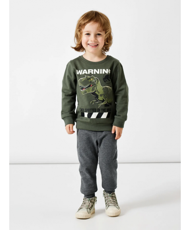 Name It Jurassic World-sweatshirt i grøn til drenge billede 4