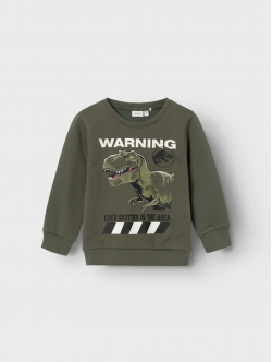 Name It Jurassic World-sweatshirt i grøn til drenge