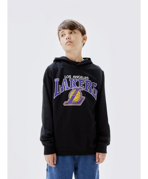 Name It Lakers-hoodie i sort til drenge billede 4