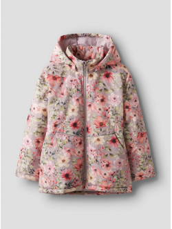 Name It blomsterjakke i lyserød til piger