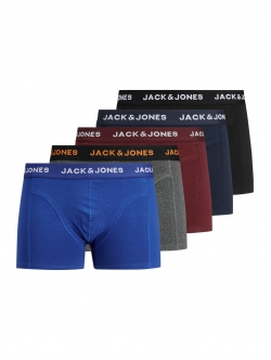 Jack & Jones boxershorts 5-pak forskellige farver til herre