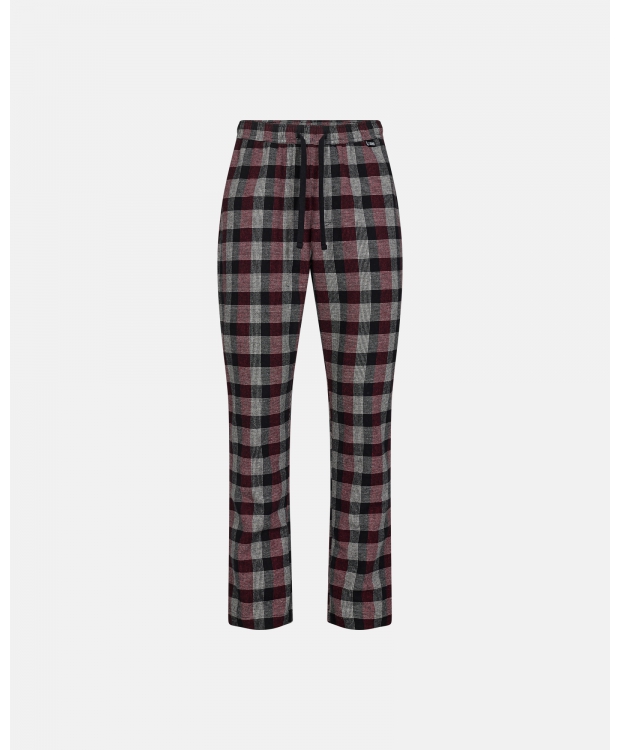 JBS flannel-pyjamasbukser i røde og sorte tern til herre billede 2