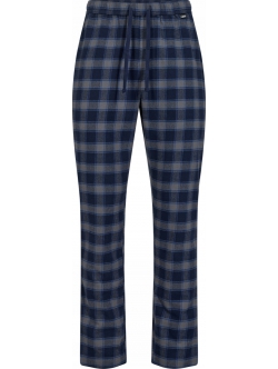 JBS flannel-pyjamasbukser i navy tern til herre